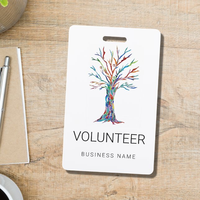 Custom Business Name Volunteer Badge (Creator Uploaded)
