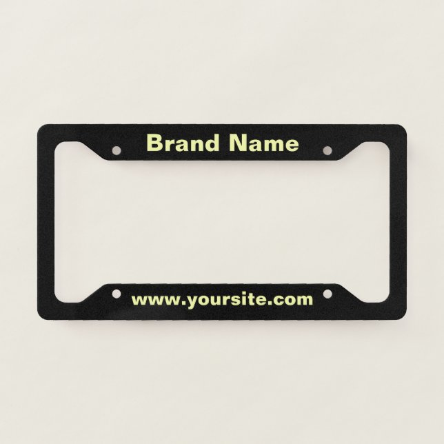 Custom Business Name Website Gold Script Frame (Front)