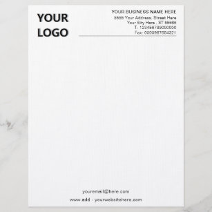 Custom Business Office Classic Letterhead and Logo