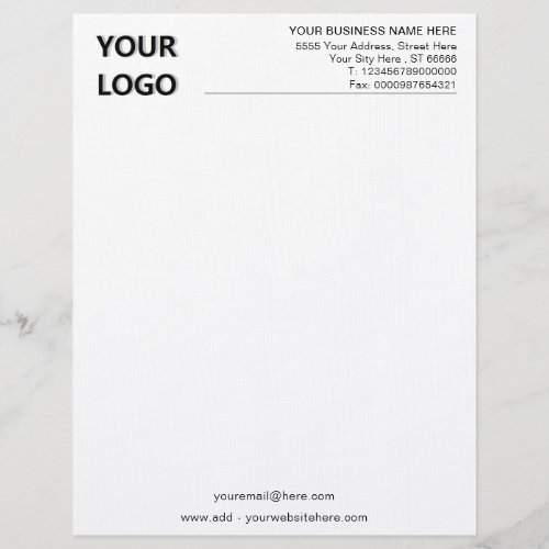 Custom Business Office Classic Letterhead and Logo