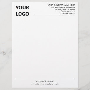 Custom Business Office Letterhead with Logo