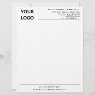 Custom Business Office Letterhead with Logo 