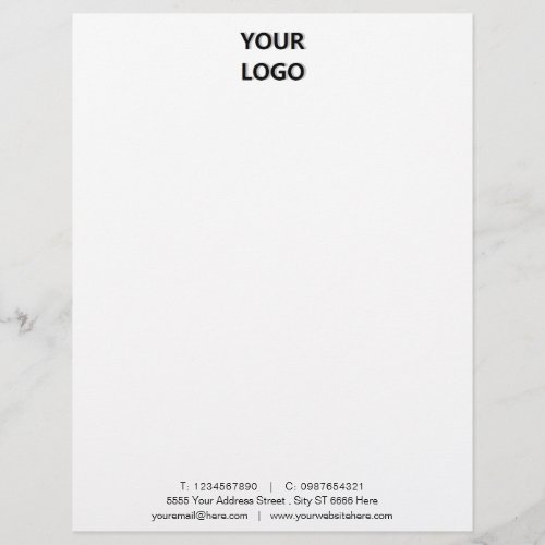 Custom Business Office Modern Letterhead with Logo