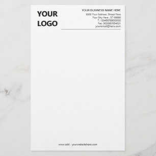 Custom Business Office Stationery Paper Example