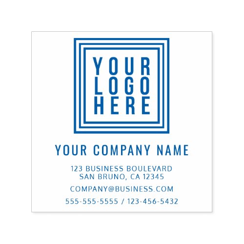 Custom Business or Company Logo Return Address Self_inking Stamp