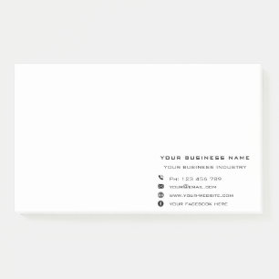 Custom Business Personalized Company Sticky Notes