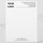 Custom Business Personalized Letterhead with Logo<br><div class="desc">Custom Colors and Font - Your Business Office Letterhead with Logo - Add Your Logo - Image / Business Name - Company / Address - Contact Information - Resize and move or remove and add elements / image with Customization tool. Choose colors / font / size !</div>