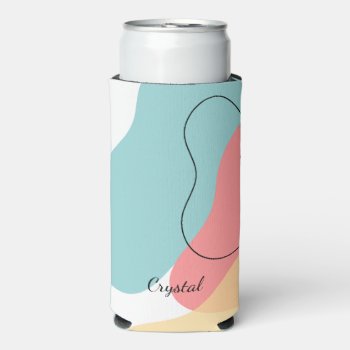 Custom Business Photo Company Seltzer Can Cooler by bestgiftideas at Zazzle