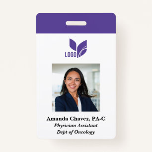 Custom Business Photo Employee Name Badge