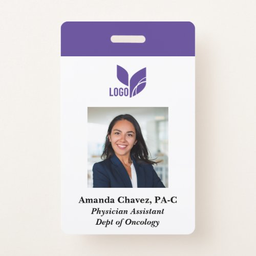 Custom Business Photo Employee Name Badge