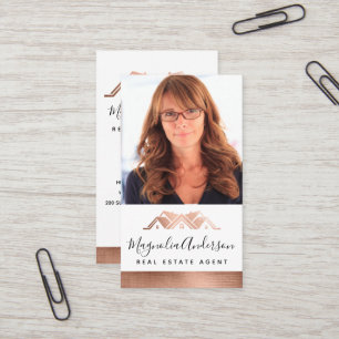 Custom Business Photo Real Estate Business Card