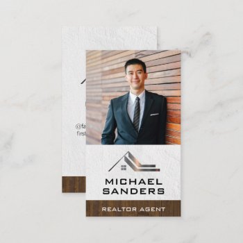 Custom Business Photo | Real Estate Business Card by lovely_businesscards at Zazzle