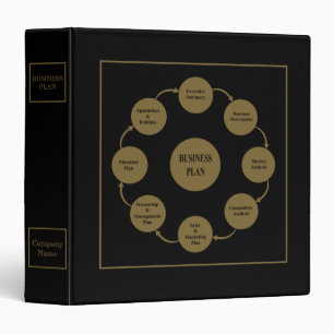 Custom Business Plan 3 Ring Binder