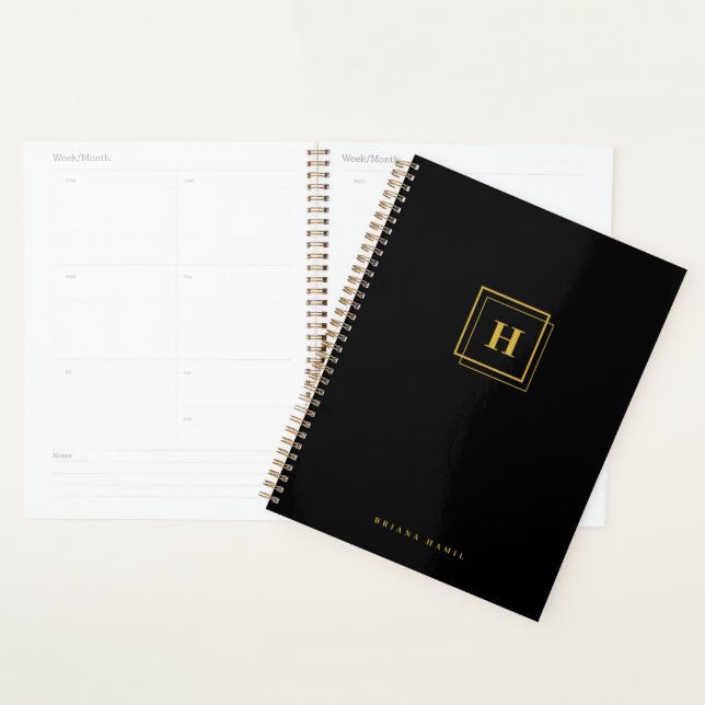 Custom Business Planner for Staff Teams Black (Display)