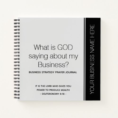 Custom Business Prayer Journal