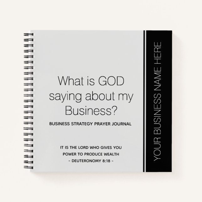 Custom Business Prayer Journal (Front)