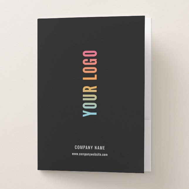 Custom Business Presentation Folders with Logo (Front)