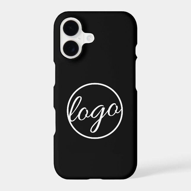 Custom Business Professional Black Logo iPhone Case (Back)