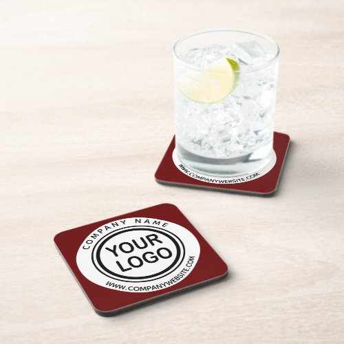 Custom Business Promo Logo Branded Beverage Coaster
