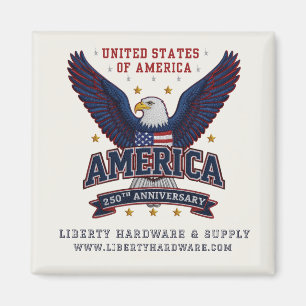 Custom Business Promo Magnet USA 250 Name