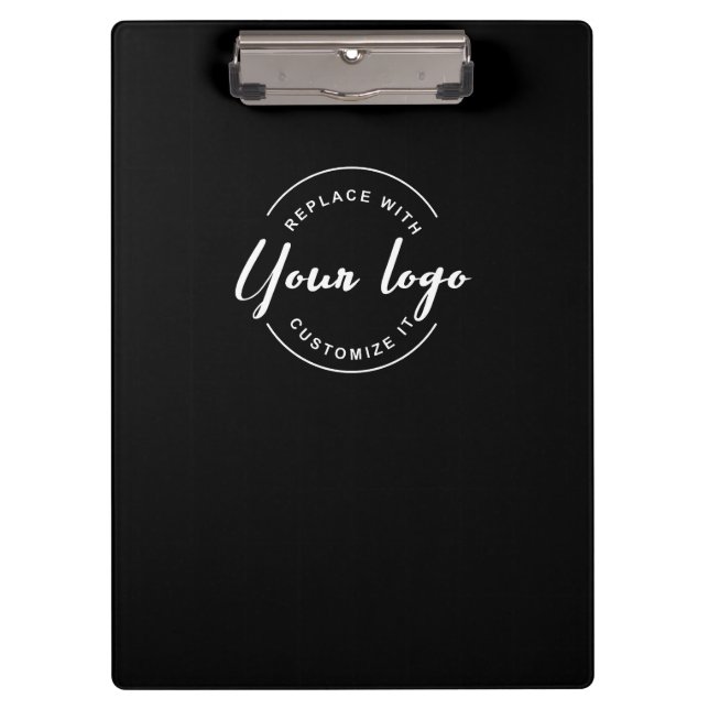Custom Business Promotion Personalized White Logo  Clipboard (Front)