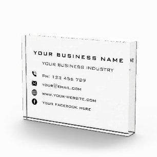 Custom Business Promotional Acrylic Award Template