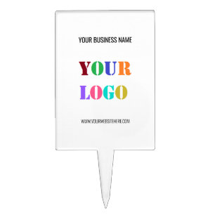 Custom Business Promotional Cake Topper Template