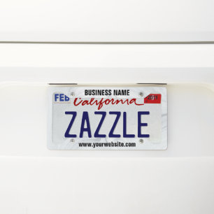 Custom Business Promotional License Plate Frame