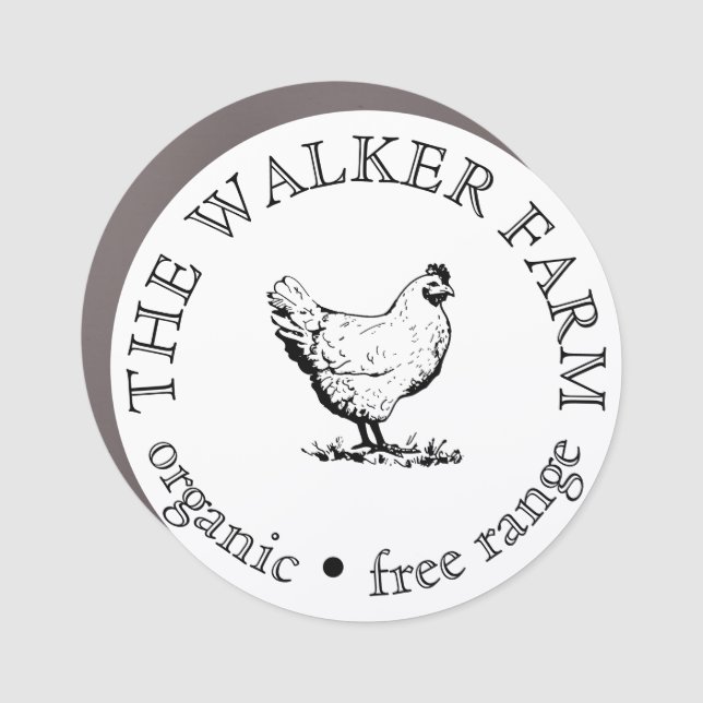 Custom Business Promotional Logo  Car Magnet (Front)