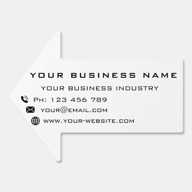 Custom Business Promotional Outdoor Sign Template (Front)