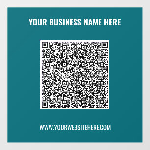 Custom Business Promotional QR Code Wall Decals