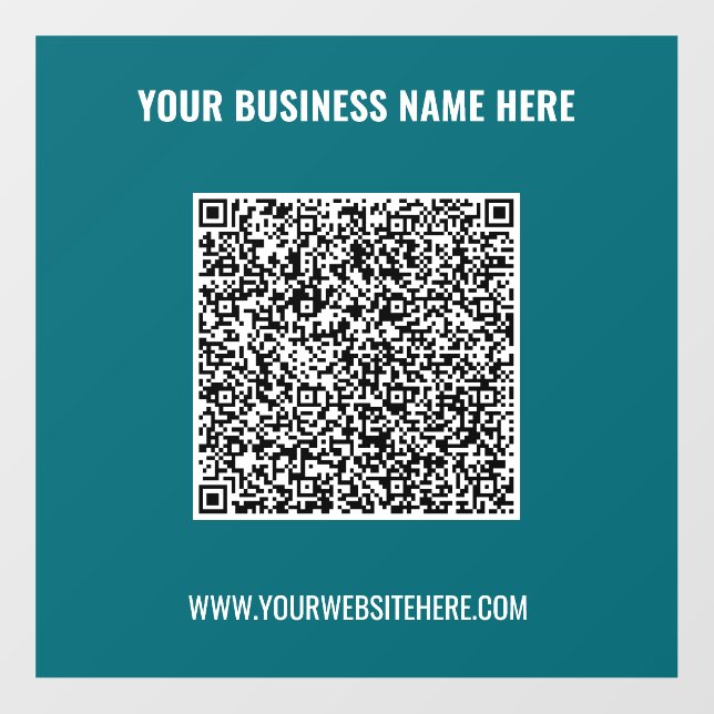 Custom Business Promotional QR Code Wall Decals (Front)