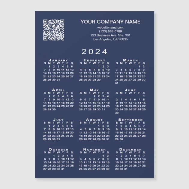 Custom Business QR Code 2024 Calendar Navy Magnet Zazzle   Custom Business Qr Code 2024 Calendar Navy Magnet R7b07695484724dce8da7c40aef9b92f2 B8hnn 630 