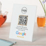Custom Business QR Code Google Review  Pedestal Si Pedestal Sign