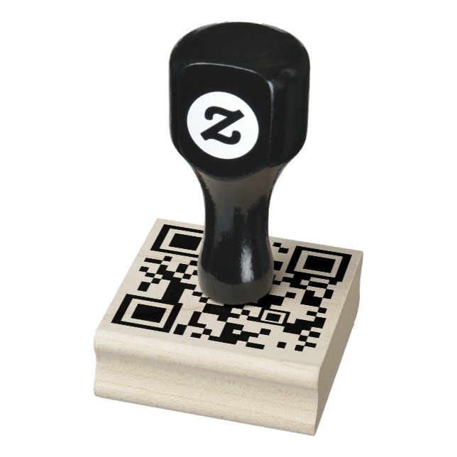 Custom Business Qr Code personalize work Rubbe Rubber Stamp (Stamp)