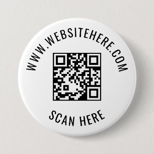 Custom Business QR Code Promotional Design Button
