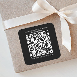 Custom Business QR Code Promotional Marketing Square Sticker