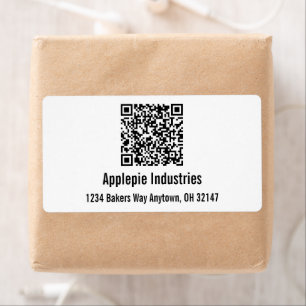 Custom Business QR Code with mailing address Label