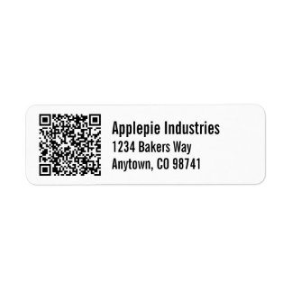 Custom Business QR Code with mailing address Label