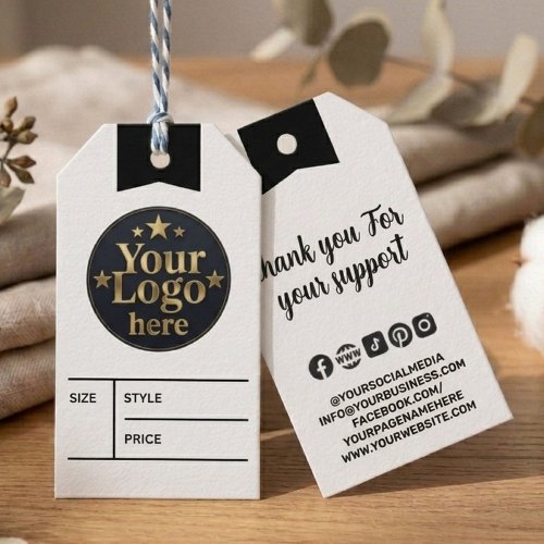 Custom Business retail logo Price Hang Branding Gift Tags