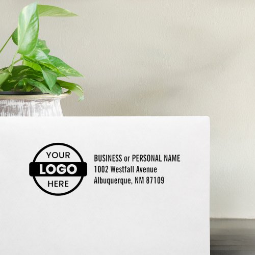 Custom Business Return Address Professional Logo Rubber Stamp