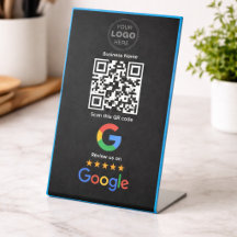 Custom Business Review QR Code Logo