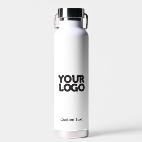 Custom Business Simple Company Logo Water Bottle