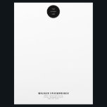 Custom Business Simple Logo Recycled Letterhead<br><div class="desc">Custom Simple Business Letterhead.  Logo.  Recycled Paper.</div>