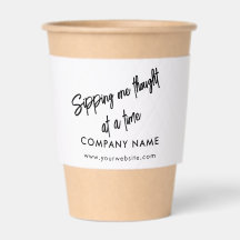 Custom Business Sipping One Thought at a Time