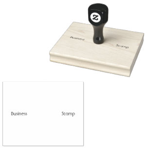 Custom Business-Stamp Jet Black Color Office Tool Rubber Stamp