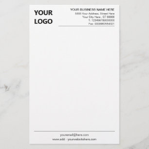Custom Business Stationery Paper Your Own Design