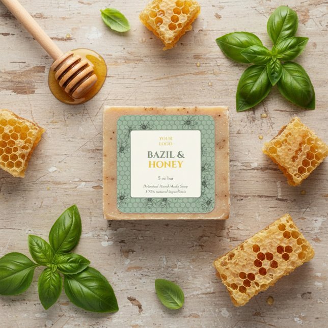 Custom Business Sticker for Handmade Soap (Creator Uploaded)