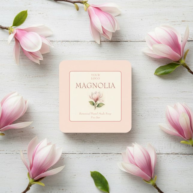 Custom Business Sticker for Magnolia Handmade Soap (Creator Uploaded)