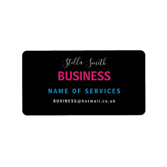 Custom Business Sticker – Logo & Contact Label (Front)